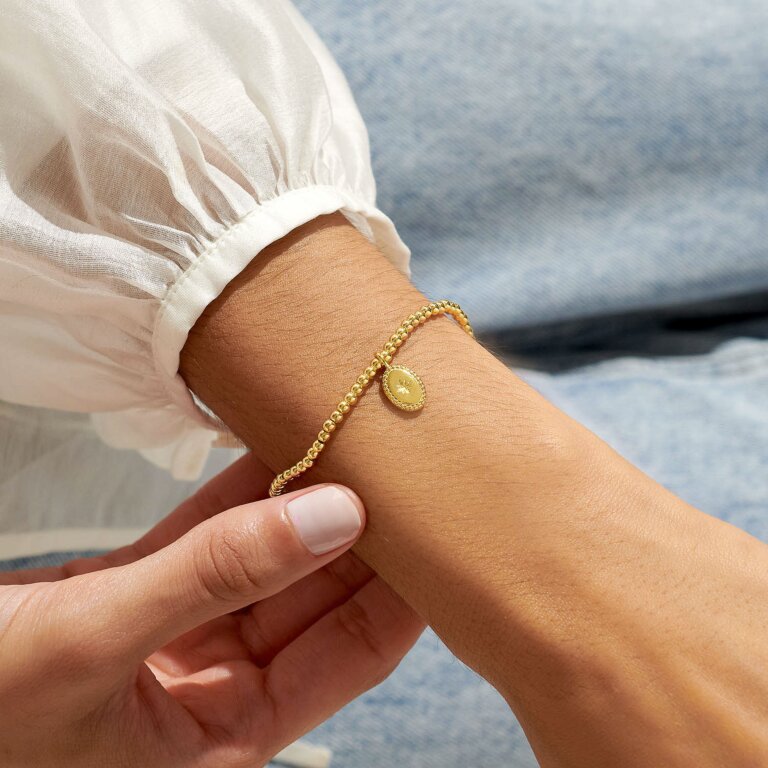 A Little 'Forever Remembered' Bracelet In Gold Plating