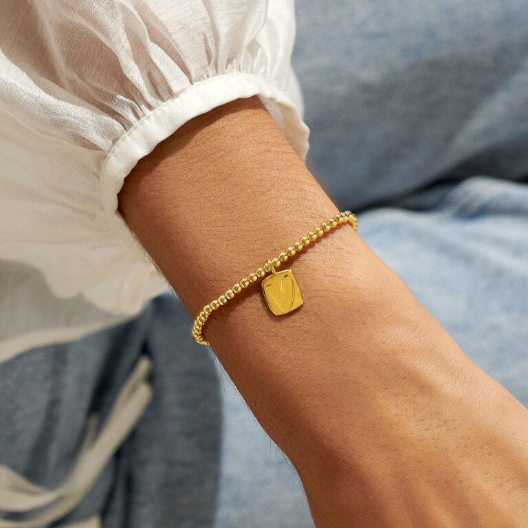 A Little 'You're Golden' Bracelet In Gold Plating
