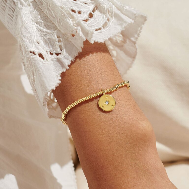 A Little 'Live In The Moment' Bracelet In Gold Plating