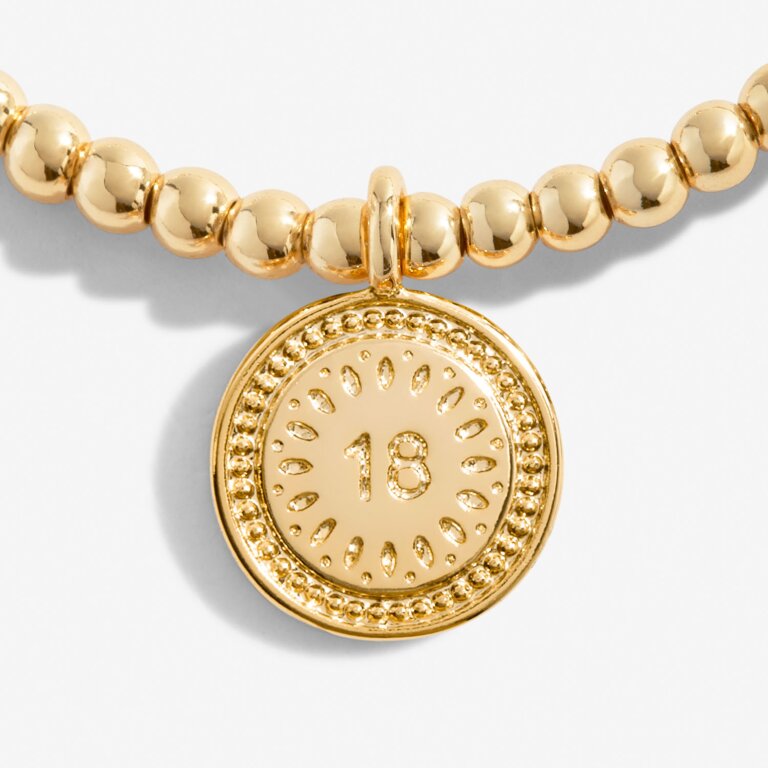 A Little '18th Birthday' Bracelet In Gold Plating