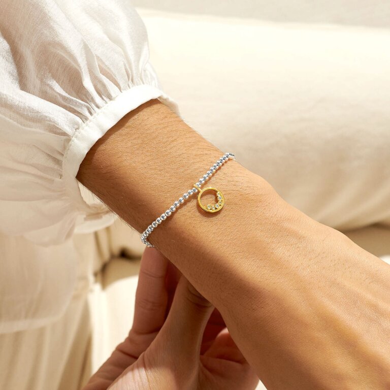A Little 'Courage' Bracelet In Silver Plating And Gold Plating