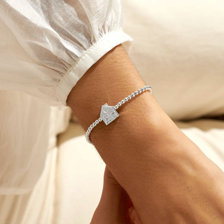 A Little 'Happy First Home' Bracelet In Silver Plating