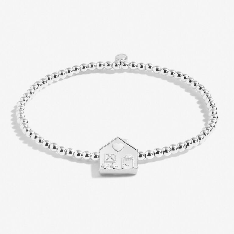 A Little 'Happy First Home' Bracelet In Silver Plating