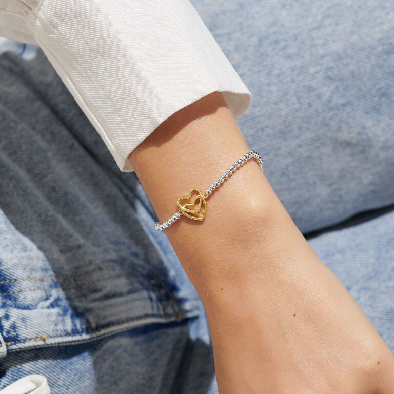 A Little 'Soulmate' Bracelet In Silver Plating And Gold Plating
