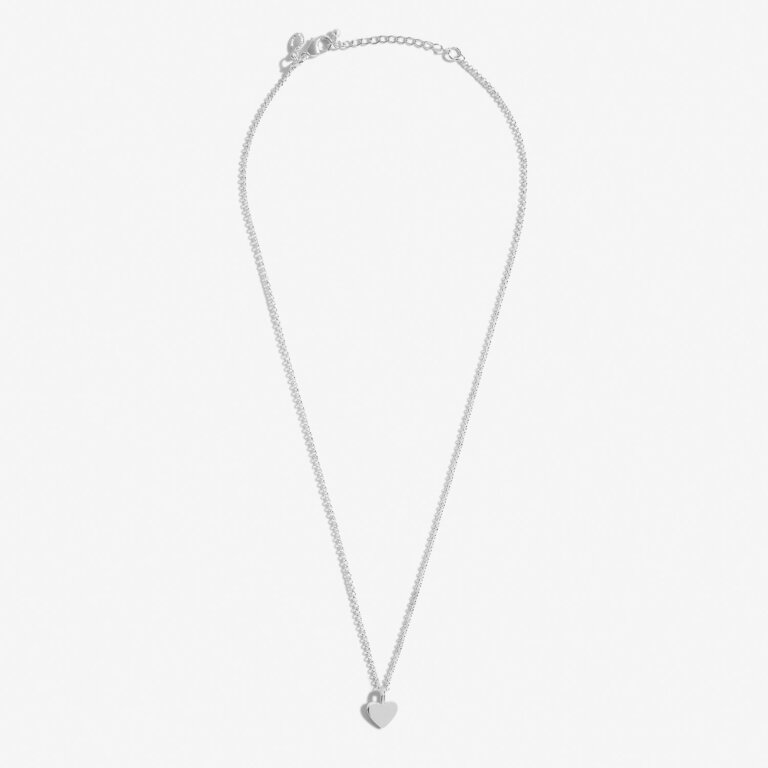 Mini Charms Heart Necklace In Silver Plating | Joma Jewellery