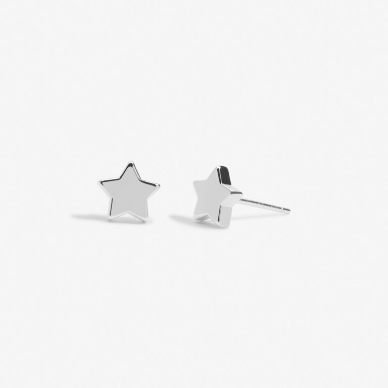 Mini Charms Star Earrings In Silver Plating