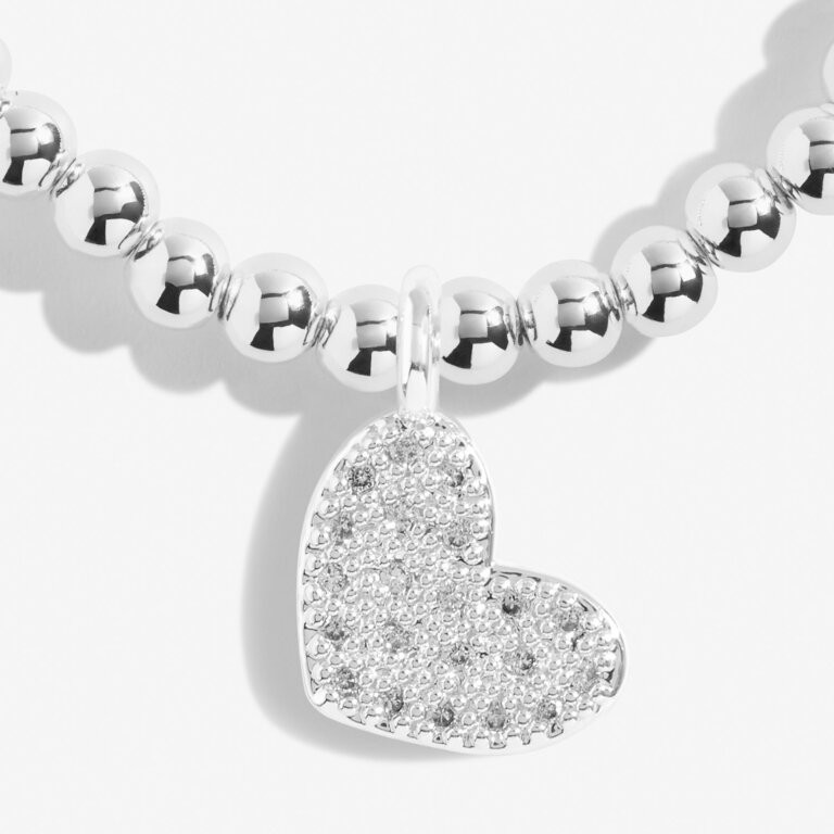 Bridal From The Heart Gift Box 'Bride' Bracelet In Silver Plating