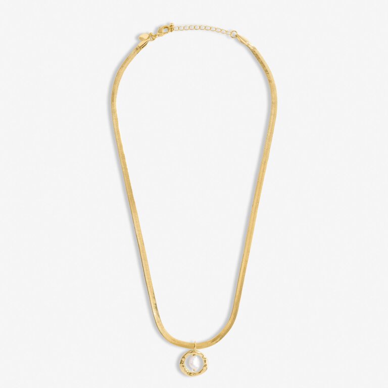 Solaria Baroque Pearl Pendant Necklace In Gold Plating