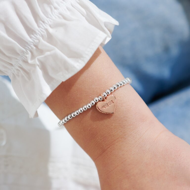 Children's A Little 'Fabulous Niece' Bracelet in Silver Plating And Rose Gold Plating