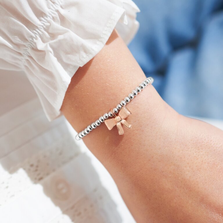 Children's A Little 'Beautiful' Bracelet in Silver Plating And Rose Gold Plating