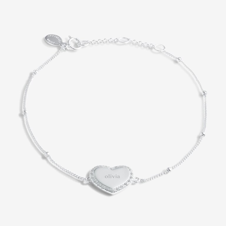 Sterling Silver 'I Love You' Bracelet