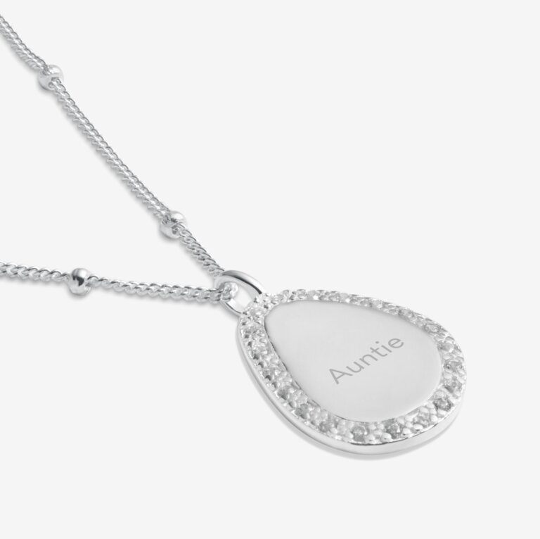 Sterling Silver 'Amazing Auntie' Necklace