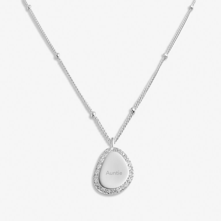 Sterling Silver 'Amazing Auntie' Necklace