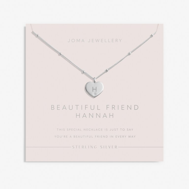 Sterling Silver 'Beautiful Friend' Necklace
