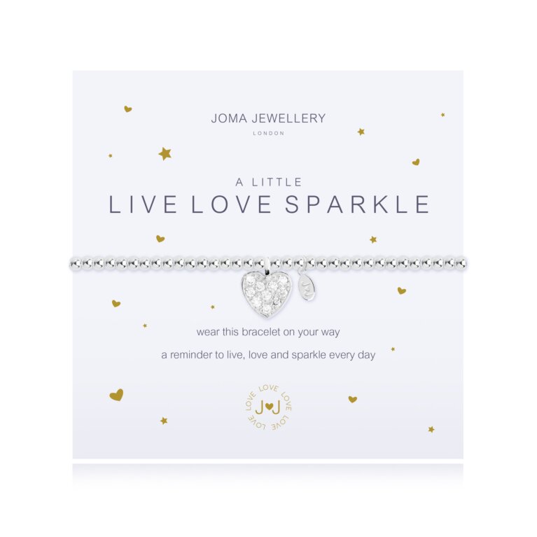 A Little 'Live, Love, Sparkle' Bracelet
