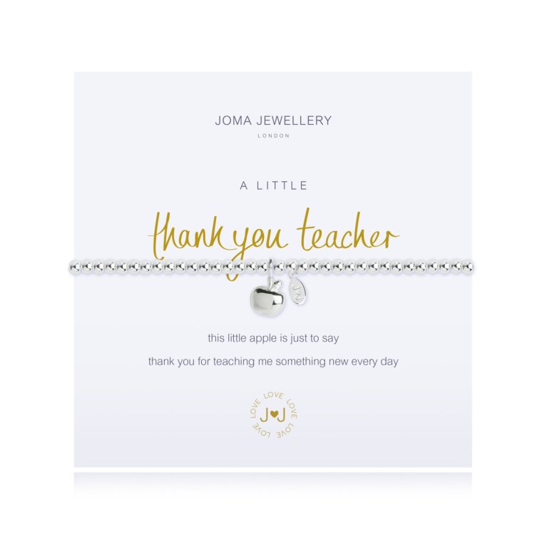 A Little 'Thank You Teacher' Apple Bracelet
