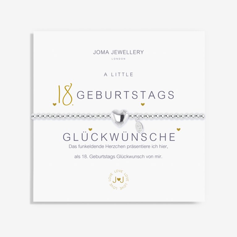 A Little '18 Geburtstags Gluckwunsche' German Bracelet