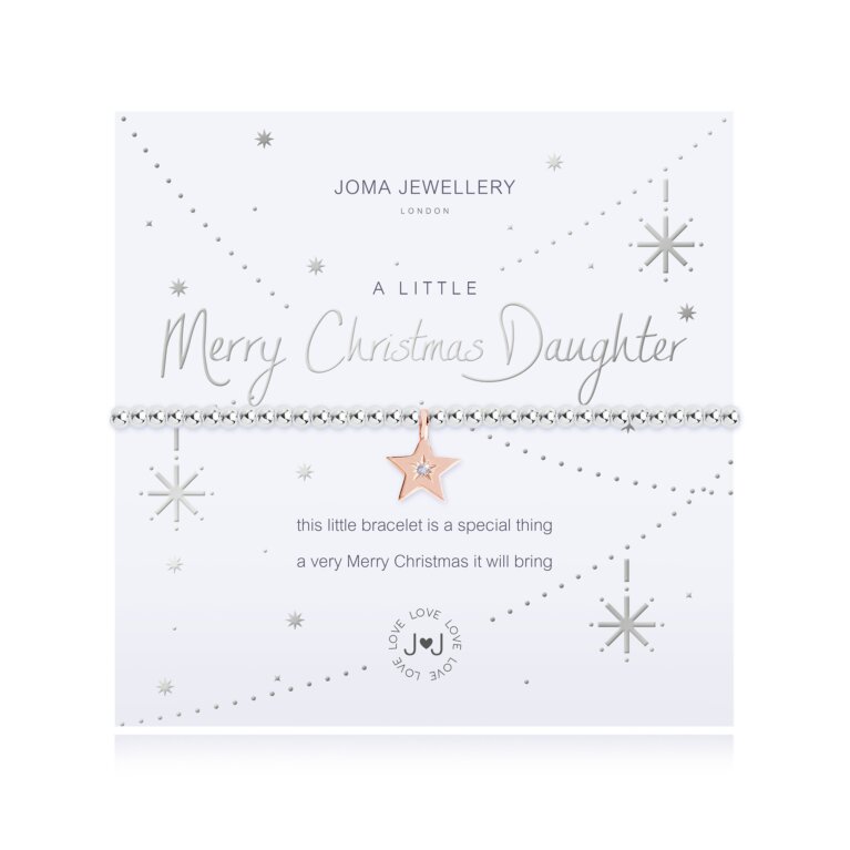 A little Merry Christmas Daughter Bracelet
