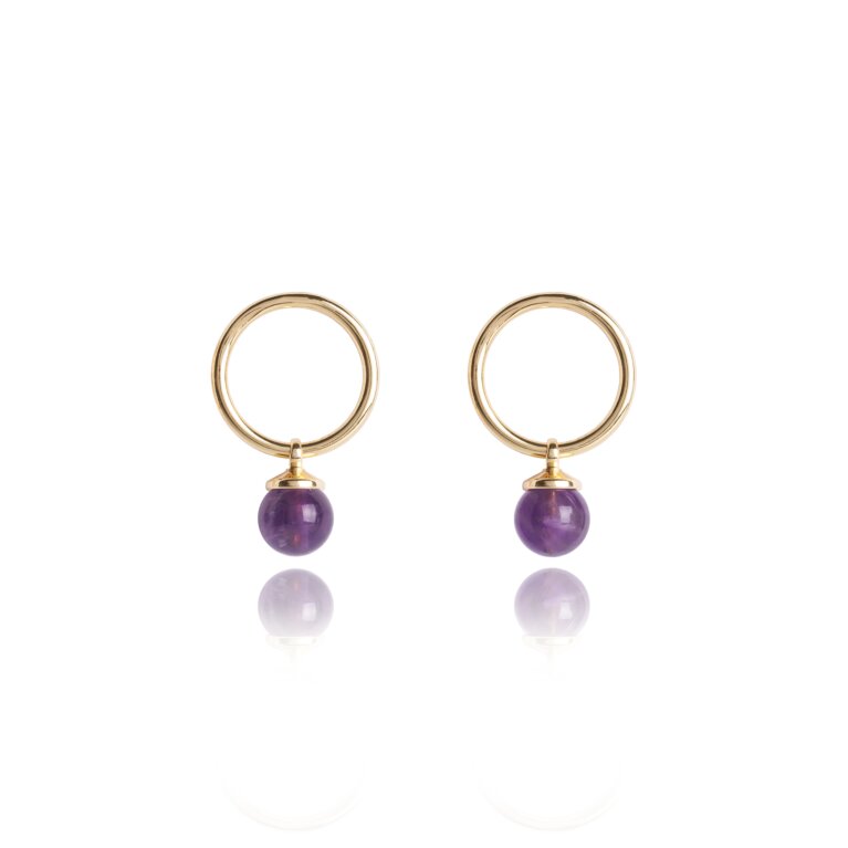 Signature Stones Earrings Gold | Family