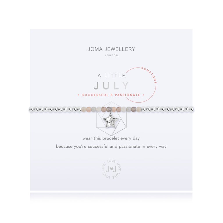 'July' A Little Birthstone Bracelet