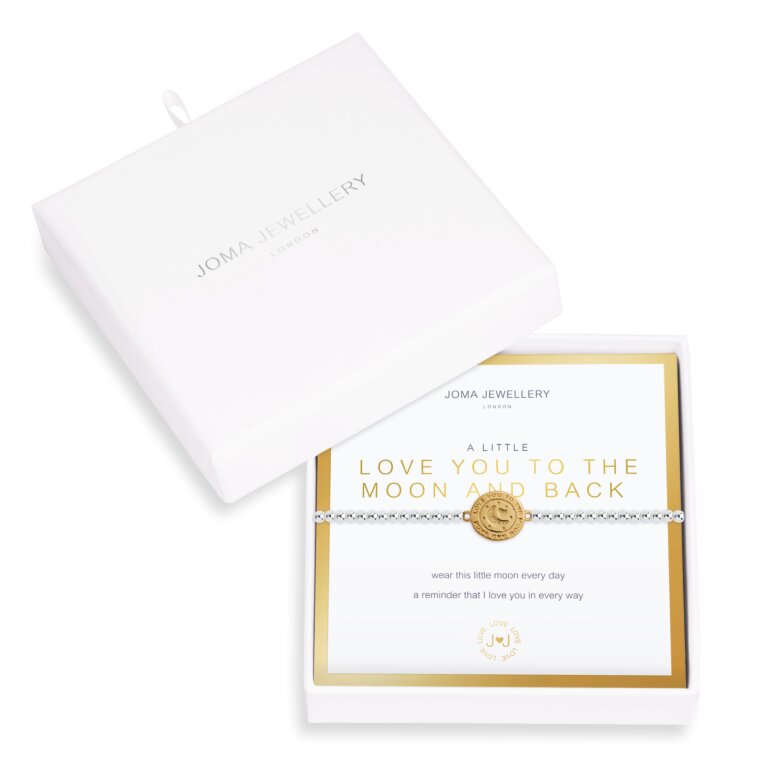 Beautifully Boxed A Little Love You To The Moon And Back Disc Bracelet