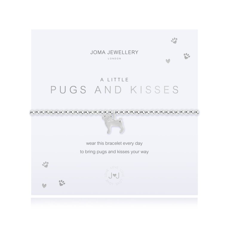 A Little Pugs And Kisses Bracelet