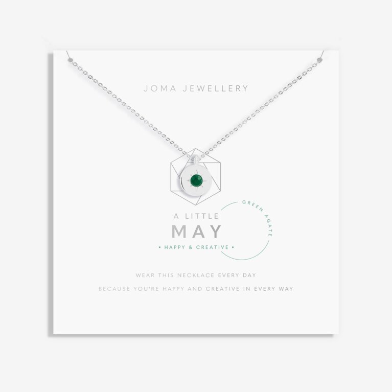 'May' A Little Birthstone Necklace