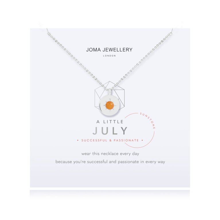 'July' A Little Birthstone Necklace