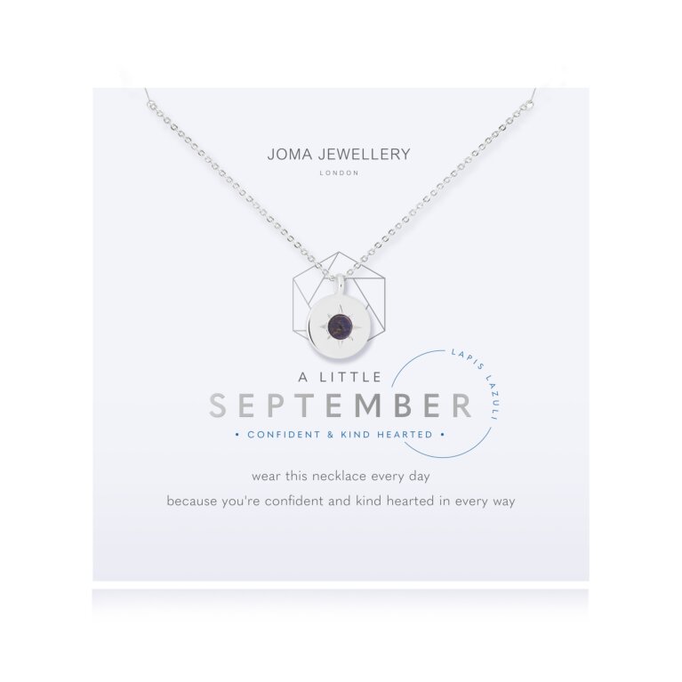 'September' A Little Birthstone Necklace