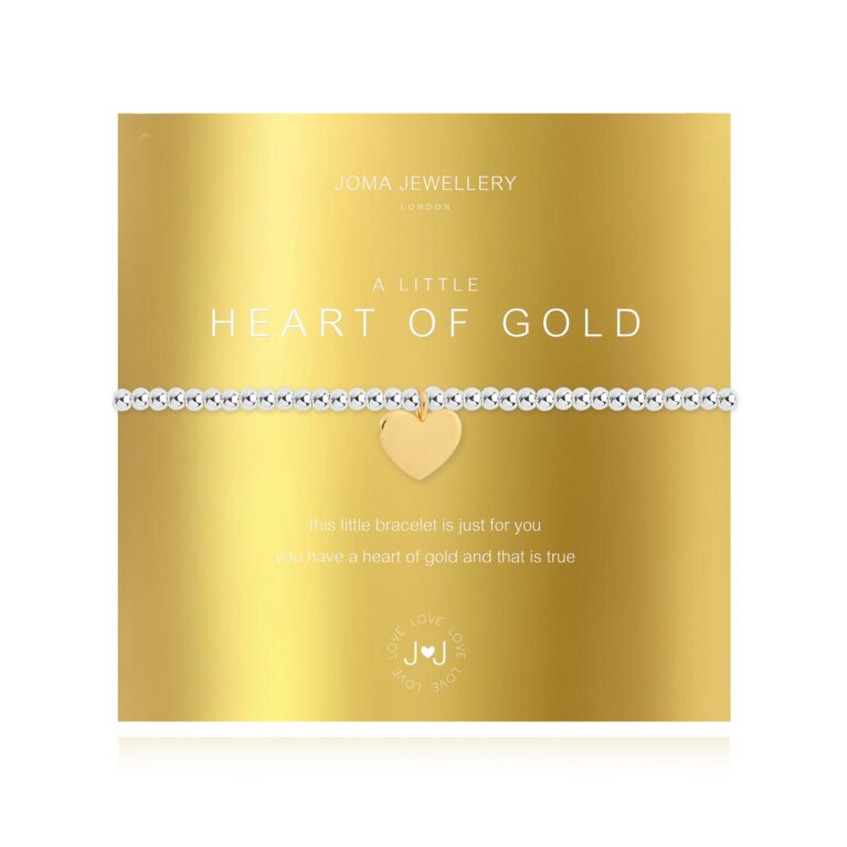 Metallic A Little Heart Of Gold Bracelet