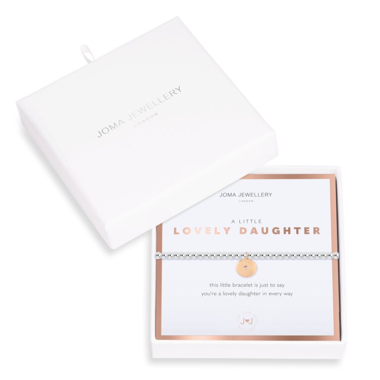 Beautifully Boxed A Little 'Lovely Daughter' Bracelet
