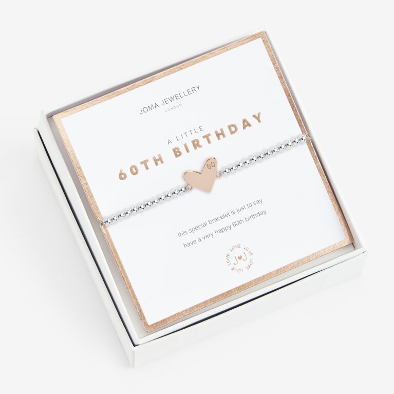 Beautifully Boxed A Little 'Happy 60th Birthday' Bracelet