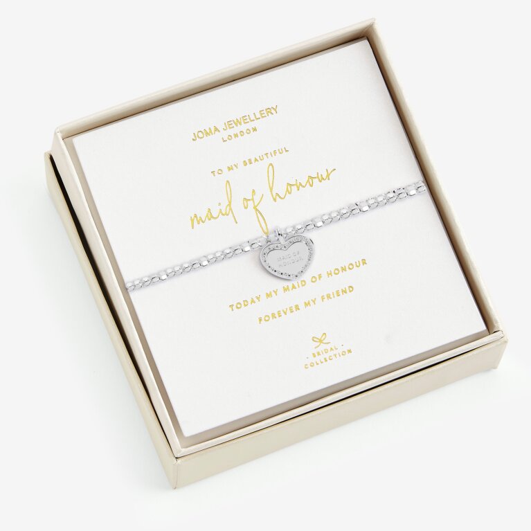 Beautifully Boxed Bridal 'Maid Of Honour' Bracelet