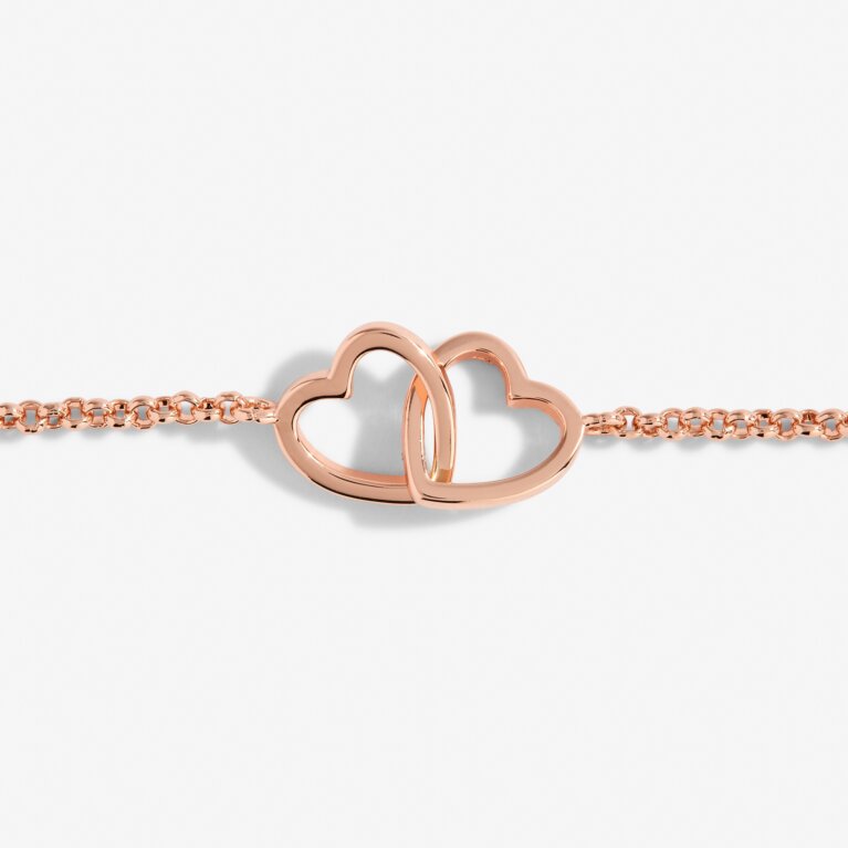 Infinity Links Heart Bracelet