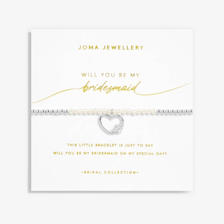 Bridal Pearl Bracelet 'Will You Be My Bridesmaid?'