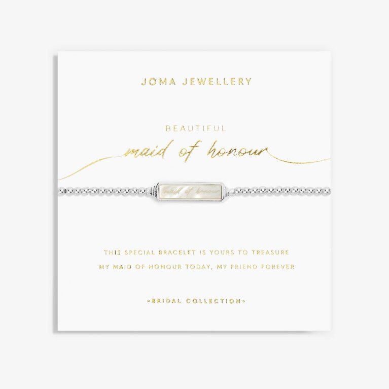 (PERS - USE SKUC) My Moments Bridal 'Beautiful Maid Of Honour' Bracelet