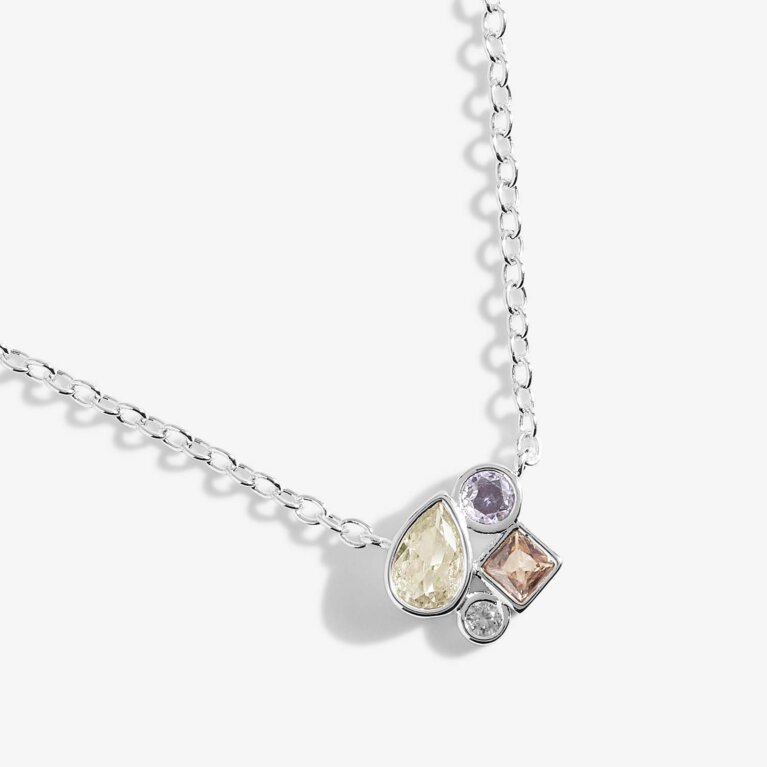 Radiant Treasures Gems Cluster Necklace
