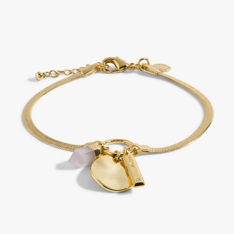 Riva 'Love' Rose Quartz Bracelet