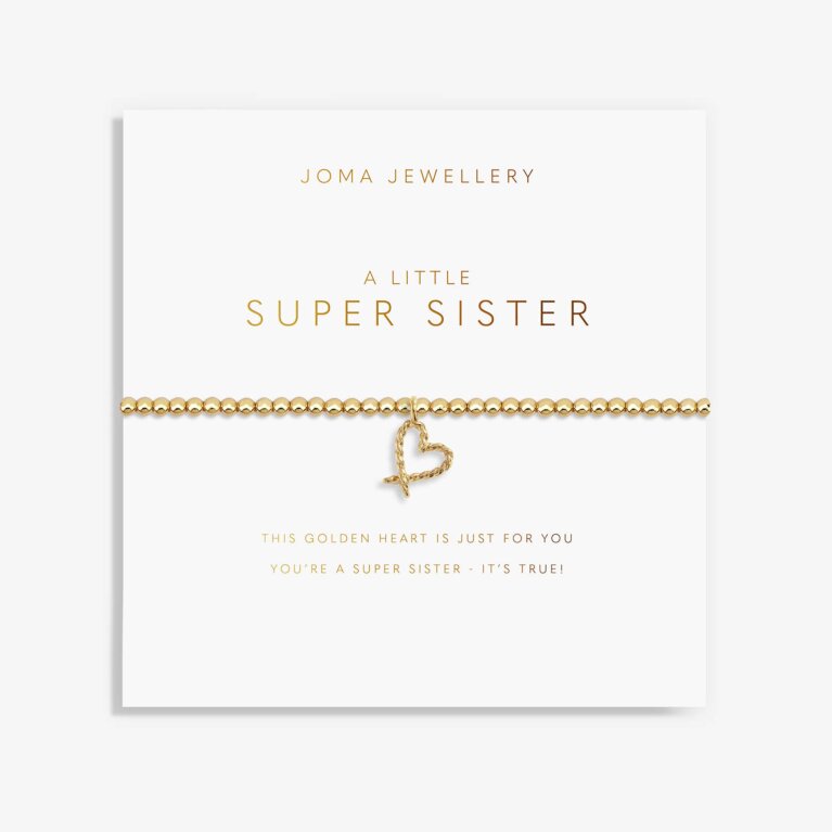 Gold A Little 'Super Sister' Bracelet