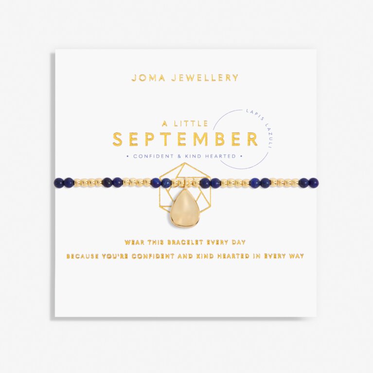 A Little Birthstone 'September' Gold Bracelet 