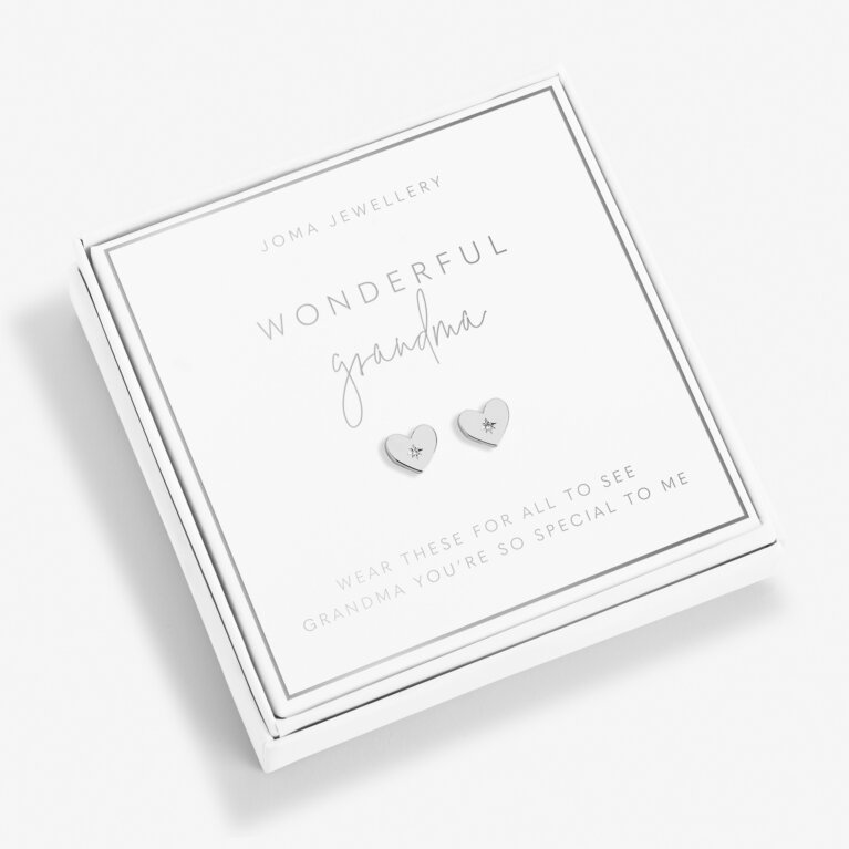 Beautifully Boxed 'Wonderful Grandma' Earrings