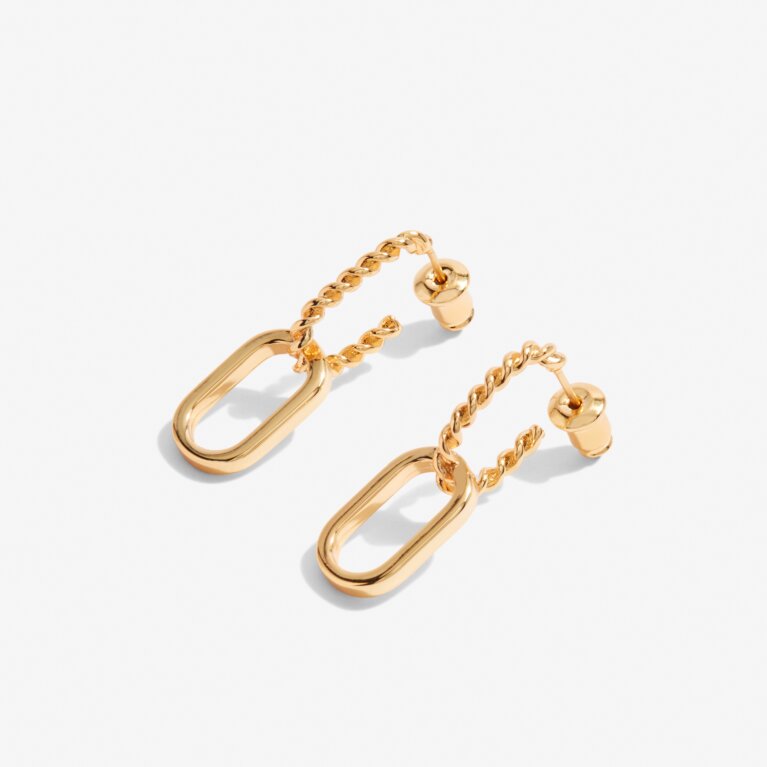 Statement Gold Rope Earrings