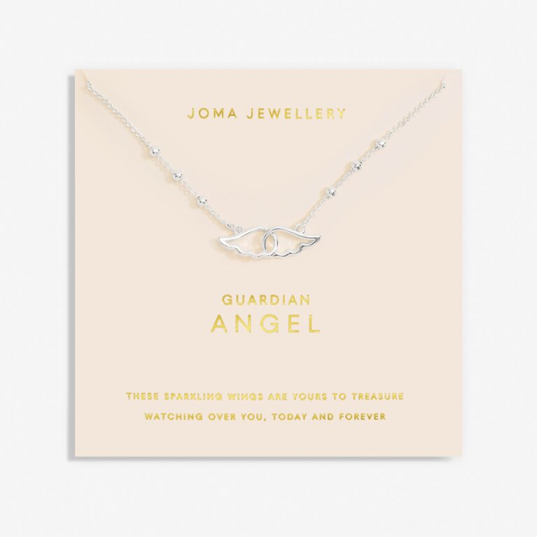 Forever Yours 'Guardian Angel' Necklace In Silver Plating