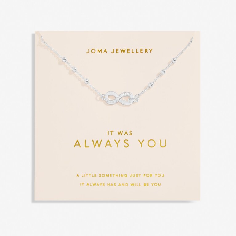 Forever Yours 'It Was Always You' Necklace In Silver Plating