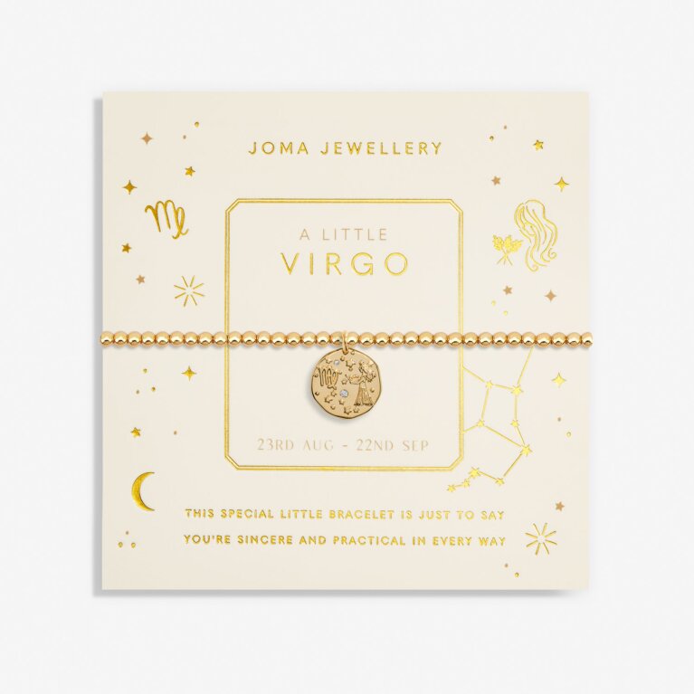 Star Sign A Little 'Virgo' Bracelet In Gold Plating