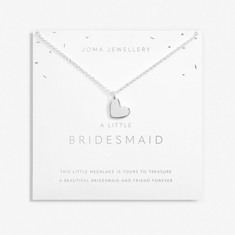 A Little 'Bridesmaid' Necklace In Silver Plating