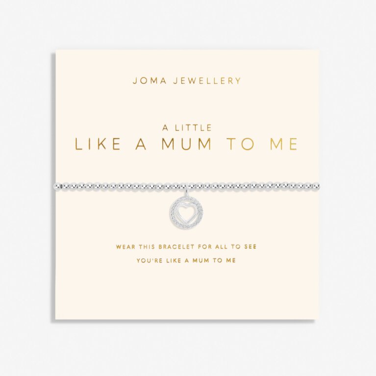 Mother's Day A Little 'Like A Mum To Me' Bracelet In Silver Plating