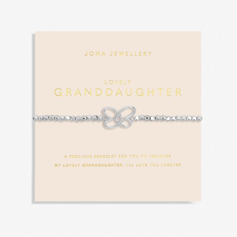 Forever Yours 'Lovely Granddaughter' Bracelet In Silver Plating