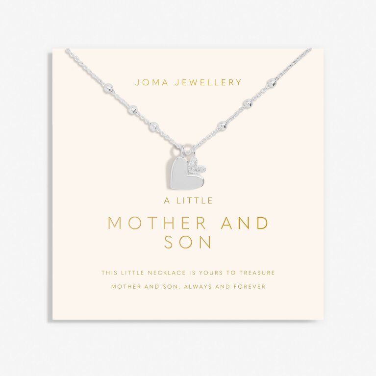  A Little 'Mother And Son' Necklace In Silver Plating