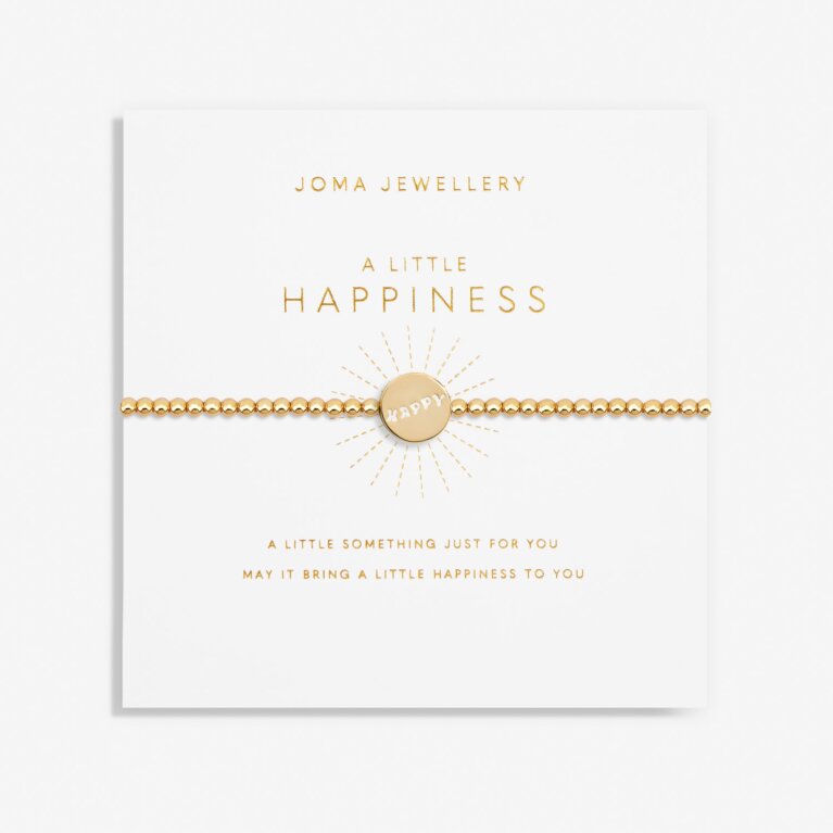A Little 'Happiness' Bracelet In Gold Plating